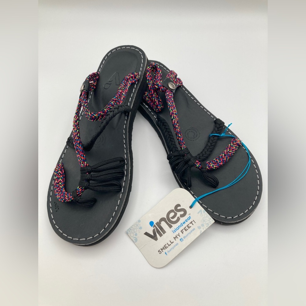 Vines Islandwear Original Sandals Women’s Sturdy Sassy Strappy Dayglow Size 7